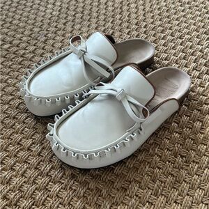 JW Anderson Ribbon Bow Mules Off White size 37/7 - See Description